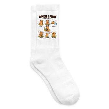  Wenn Ich Süßen Capybara Philippians Christlichen - Tennissocken - Weiß - Rechts