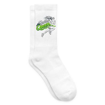 Marathon Queen – Manga-Läuferin - Tennissocken - Weiß - Rechts