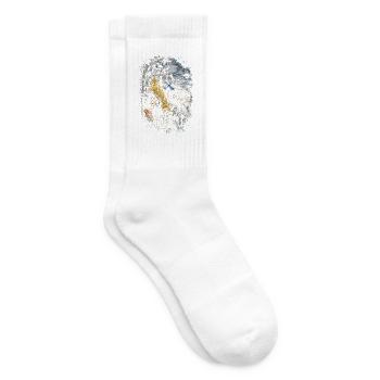 Hummerfänger Hummerfischer - Tennissocken - Weiß - Rechts