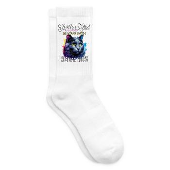 Russisch Blaukatze Mädchen - Tennissocken - Weiß - Rechts