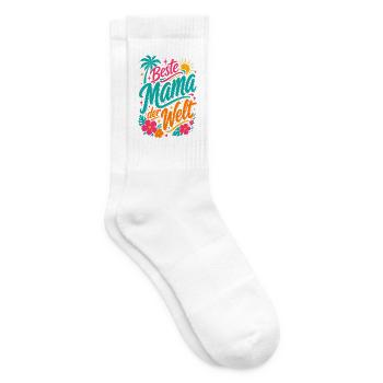 Beste Mama der Welt - Tennissocken - Weiß - Rechts
