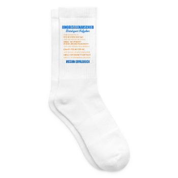 Junggesellenabschied Aufgaben Bräutigam Checkliste - Tennissocken - Weiß - Rechts
