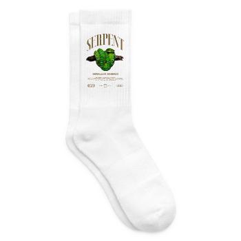 Smaragdbaumboa-Schlangenbesitzer und Reptilienhalter - Tennissocken - Weiß - Rechts