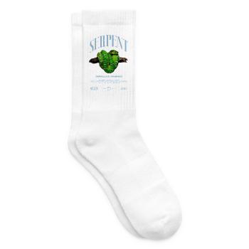 Smaragdbaumboa-Schlangenbesitzer und Reptilienhalter - Tennissocken - Weiß - Rechts
