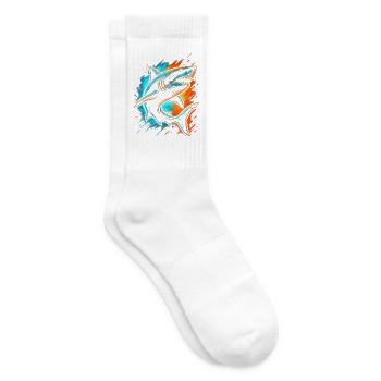 Haifisch Haie Kinder Herren Jungen Hai - Tennissocken - Weiß - Rechts