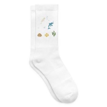 Wal Unterwasser Kinder Delfin Meeresbewohner - Tennissocken - Weiß - Rechts