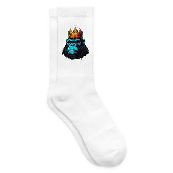 König Gorilla - Tennissocken - Weiß - Rechts