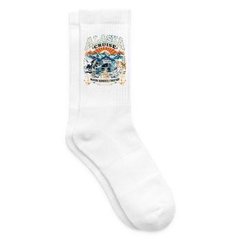 Alaska Kreuzfahrt 2026 Erinnerungen - Tennissocken - Weiß - Rechts