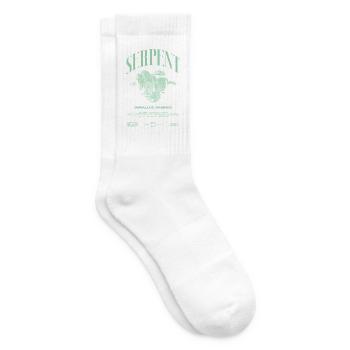 Smaragdbaumboa-Schlangenbesitzer und Reptilienhalter - Tennissocken - Weiß - Rechts