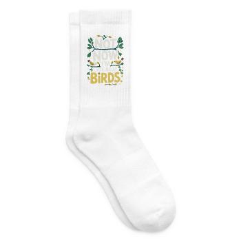 Not Now Im Looking At Birds Vogelbeobachtung - Tennissocken - Weiß - Rechts