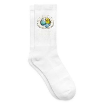 Papageienkuschel Schlafshirt - Tennissocken - Weiß - Rechts