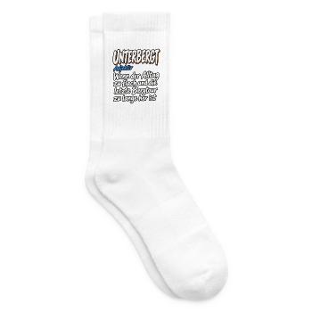 Unterbergt Bergtour Humor Definition - Tennissocken - Weiß - Rechts