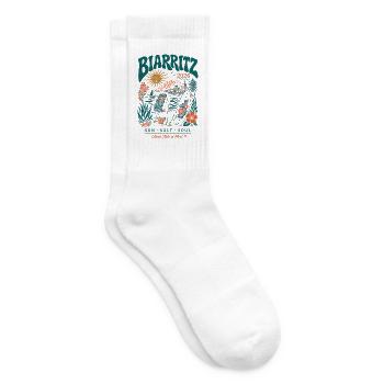 Biarritz 2026 Surf Insel Vibes - Tennissocken - Weiß - Rechts