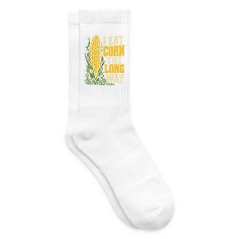 Ich ess Mais den langen Weg - Tennissocken - Weiß - Rechts