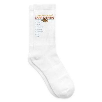 Geheimsprache des Karpfenfischens verstehen Band 3 - Tennissocken - Weiß - Rechts