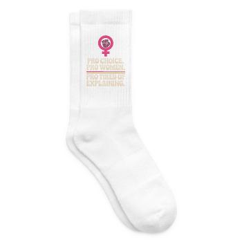 Pro Choice Pro Women Pro Tired Of Explaining - Tennissocken - Weiß - Rechts