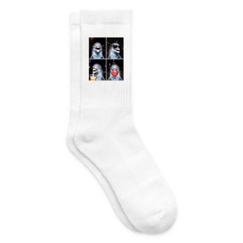 Delfine Delfin - Tennissocken - Weiß - Rechts