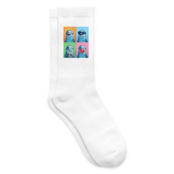 Delfine Delfin - Tennissocken - Weiß - Rechts