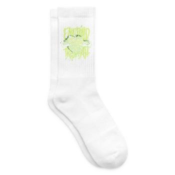 Smaragdbaumboa-Schlangenbesitzer und Reptilienhalter - Tennissocken - Weiß - Rechts