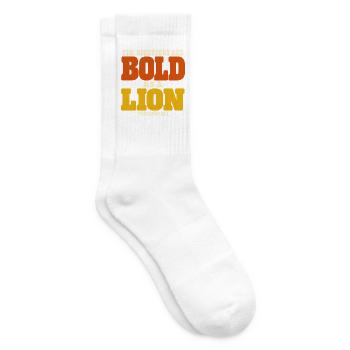 Christlicher Bibelvers Löwe Mut - Tennissocken - Weiß - Rechts