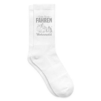 Wohnmobil Kerl - Tennissocken - Weiß - Rechts