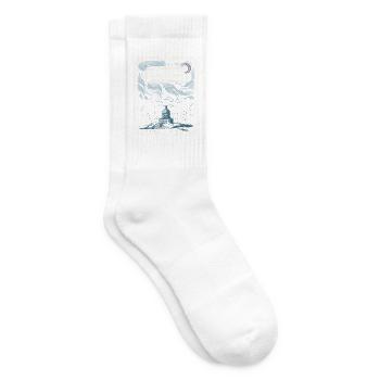 Aurora Polaris Dance Of Northern Lights - Tennissocken - Weiß - Rechts