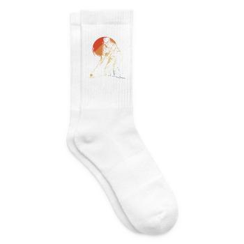 Vintage Golfer Opa - Tennissocken - Weiß - Rechts