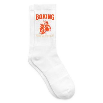 Boxing Made Me Stronger Gloves Boxing Gloves - Tennissocken - Weiß - Rechts