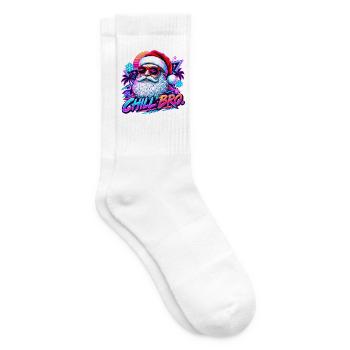  Cooler Santa Claus Sonnenbrille Chill Bro - Tennissocken - Weiß - Rechts