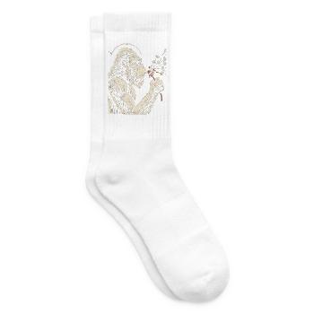 Bigfoot bläst Löwenzahn Vintage - Tennissocken - Weiß - Rechts