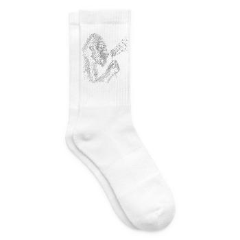 Bigfoot bläst Löwenzahn Vintage - Tennissocken - Weiß - Rechts