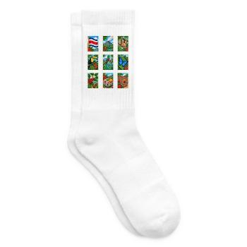 Costa Rica Briefmarken - Tennissocken - Weiß - Rechts