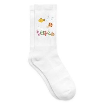 Fisch Unterwasser Kinder Nautilus Meerestiere - Tennissocken - Weiß - Rechts