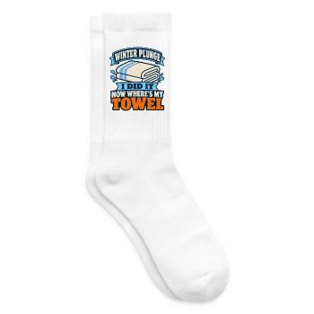 Winter Sprung Kaltwasser-challenge Schwimmfinisher - Tennissocken - Weiß - Rechts
