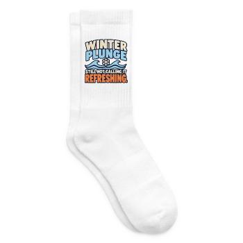 Winter Sprung Kaltwasser-challenge Schwimmfinisher - Tennissocken - Weiß - Rechts