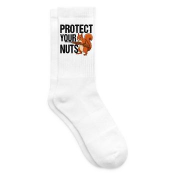 Protect Your Nuts - Tennissocken - Weiß - Rechts