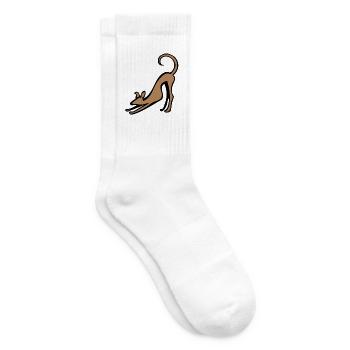 Katzenstrecken-Silhouette - Tennissocken - Weiß - Rechts