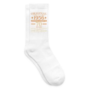 Original 1956 Living Legend 70th Birthday Gift - Tennissocken - Weiß - Rechts