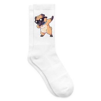 Mops Dab - Tennissocken - Weiß - Rechts