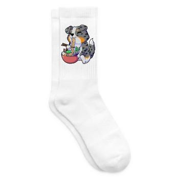 Hund Ramen - Tennissocken - Weiß - Rechts