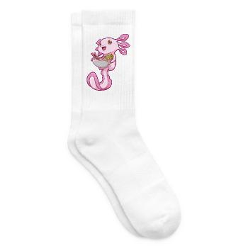 Axolotl Ramen - Tennissocken - Weiß - Rechts