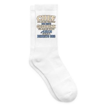 Chef Geschenk Lustig - Tennissocken - Weiß - Rechts