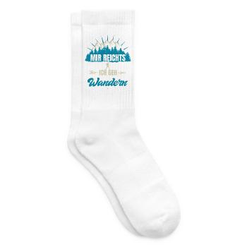 Mir_reichts-_ich_geh_wandern - Tennissocken - Weiß - Rechts