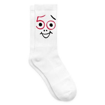 50 ans et toujours frais! - Chaussettes de tennis - blanc - Droite