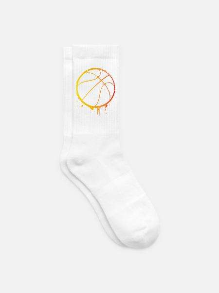 Basketballer - Basketball - BBall - Basket Ball - Tennissocken - Weiß