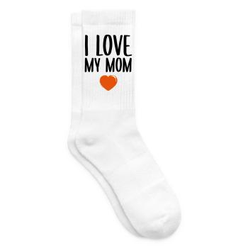 I love my Mom - Tennissocken - Weiß - Rechts