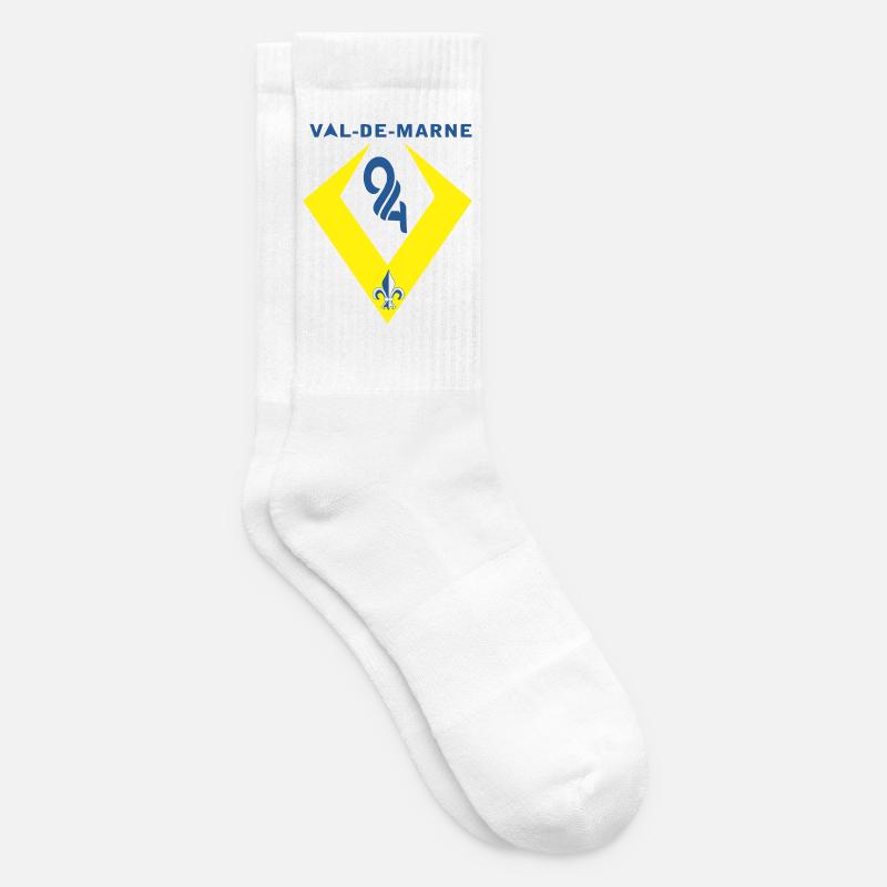 Val de Marne - Chaussettes de tennis - blanc