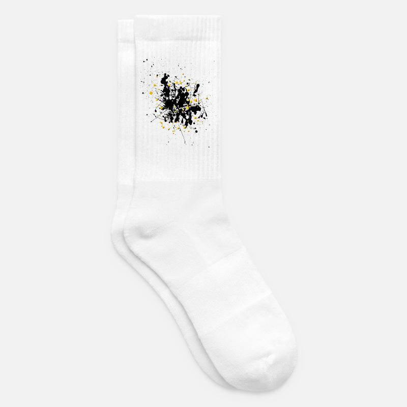 Yellowblack.Splash - Tennissocken - Weiß