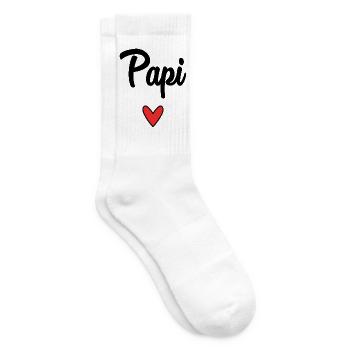 HAPPY FATHER'S DAY. DAD. FATHER'S DAY. FATHER. GOOD - Tennis socks - white - Right