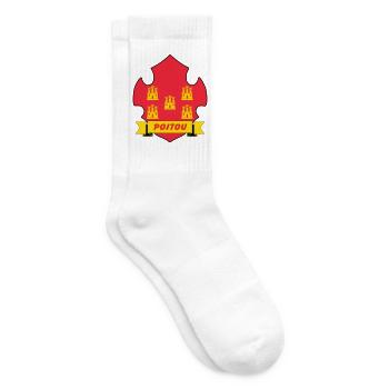 Poitou - Tennis socks - white - Right